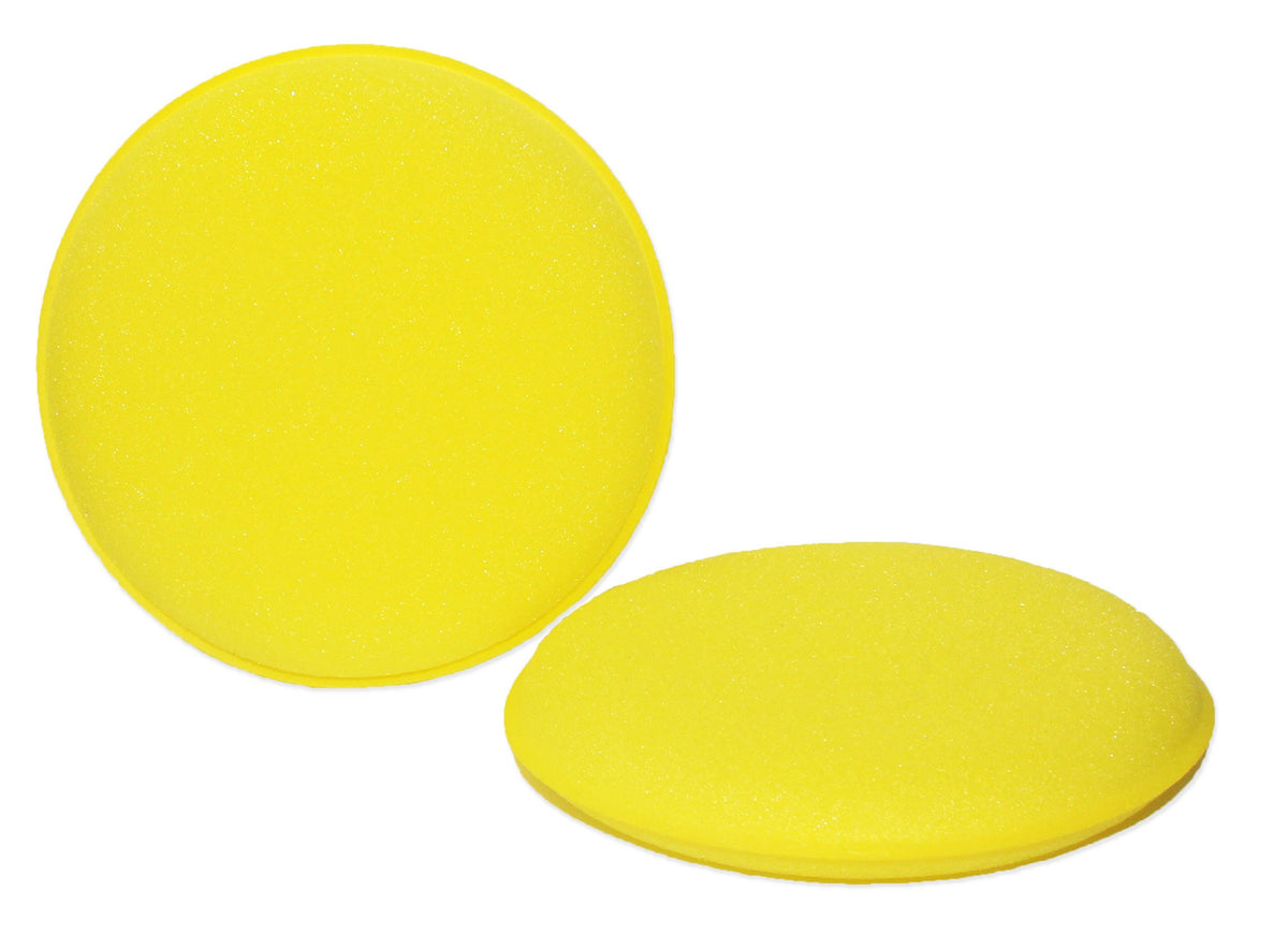 Yellow Round Foam Applicator Pad 4 – Wipe-on Wipe-off, LLC